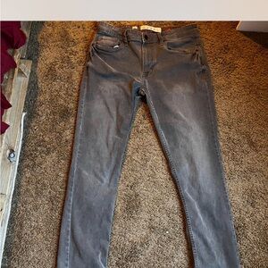 Women's Gray Ankle Jeans